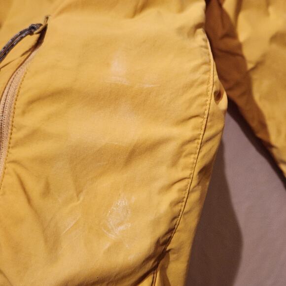 Fjällräven 'Fjallraven' Men's Sz L High Coast Wind Jacket Ochre Yellow Rain Coat - Picture 9 of 13